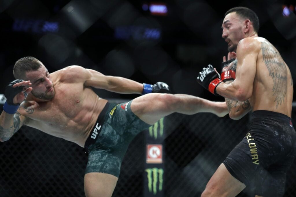 Alexander Volkanovski vs. Max Holloway live blog, play-by-play updates, results, highlights from the vacant UFC Featherweight Championship fight at UFC 251: Fight Island.