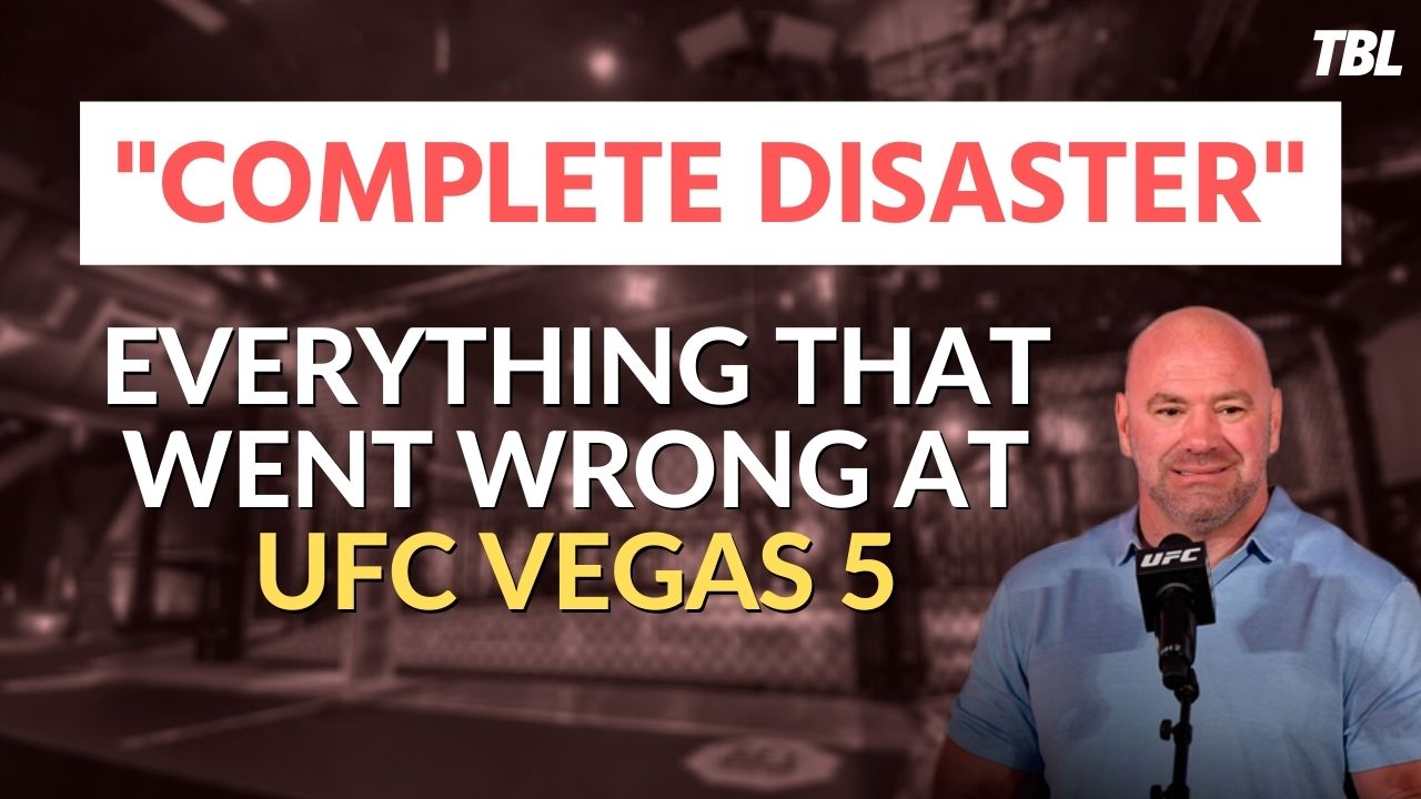 Last weekend’s UFC Fight Night was a “complete disaster”