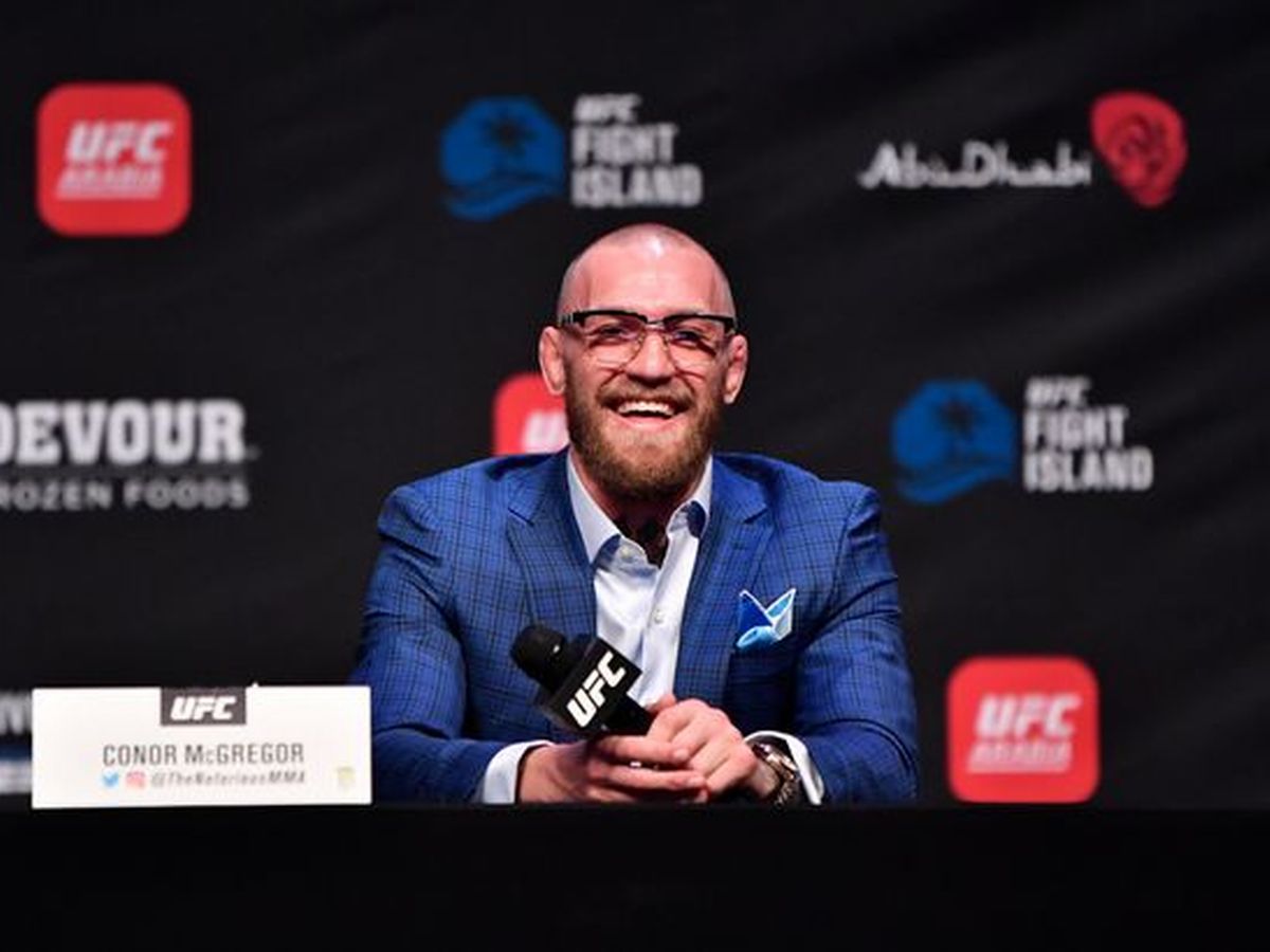 Conor McGregor at UFC 257 press conference