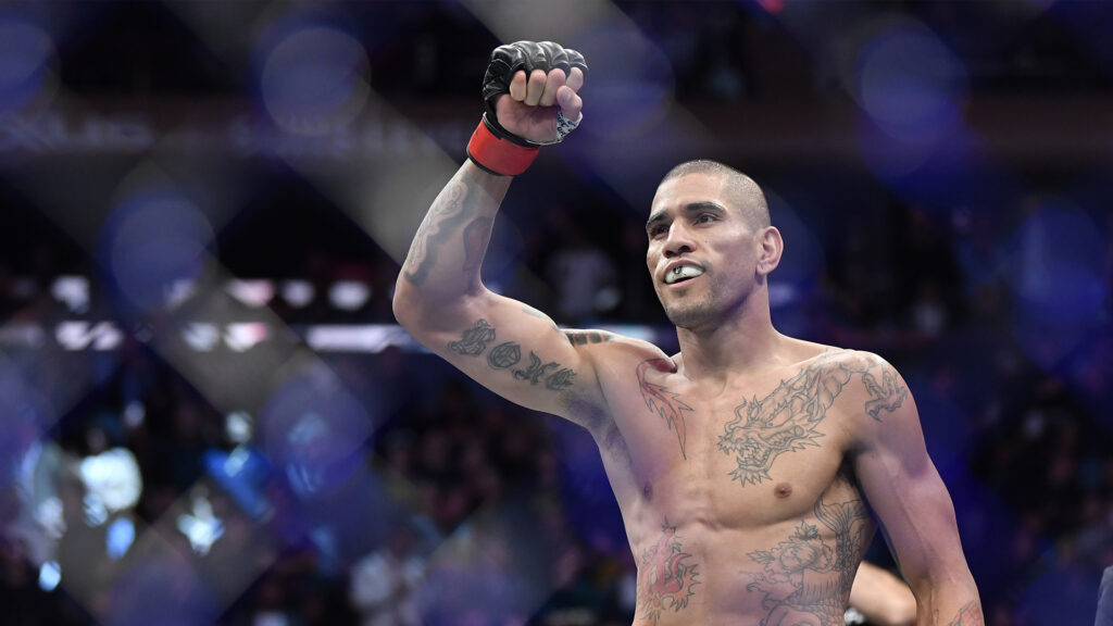Alex Pereira celebrates his UFC victory (Zuffa LLC)