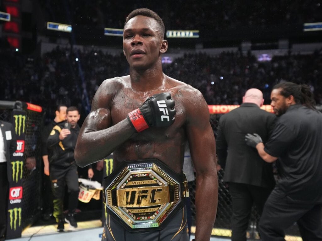 Israel Adesanya defends the UFC Middleweight Championship (Zuffa LLC)