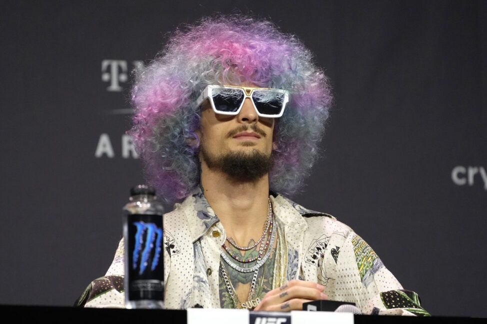 Sean O'Malley answers questions at a UFC press conference (Zuffa LLC)