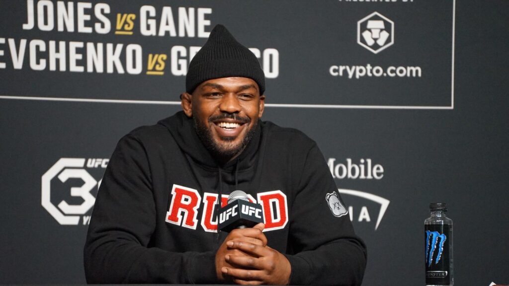 Jon Jones at UFC 285 press conference