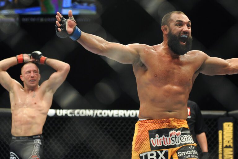 Johny Hendricks was arguably "robbed" in his fight against Georges St-Pierre at UFC 167 in November 2013. (Zuffa LLC)