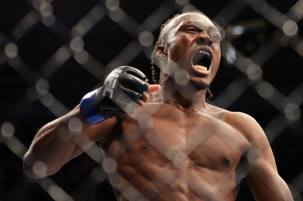 Jalin Turner celebrates his UFC victory (Zuffa LLC)
