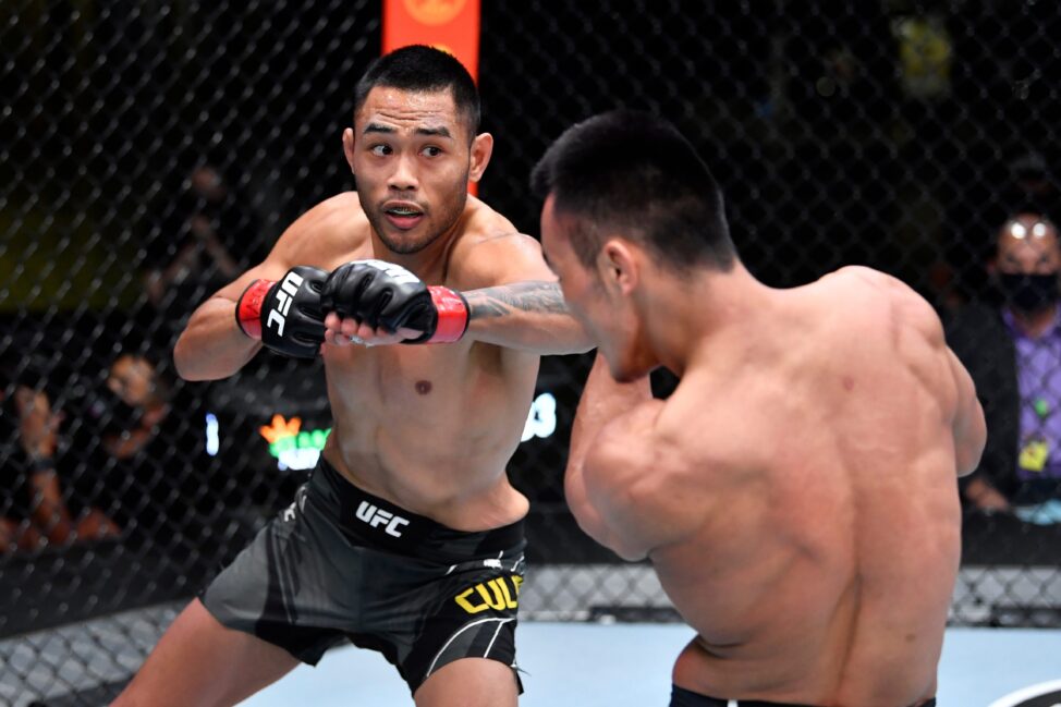 Josh Culibao scores a UFC victory (Zuffa LLC)
