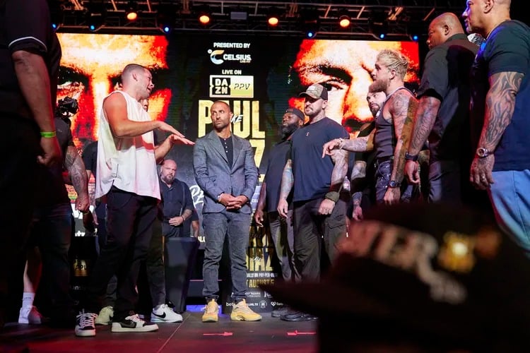 Nate Diaz Jake Paul conference