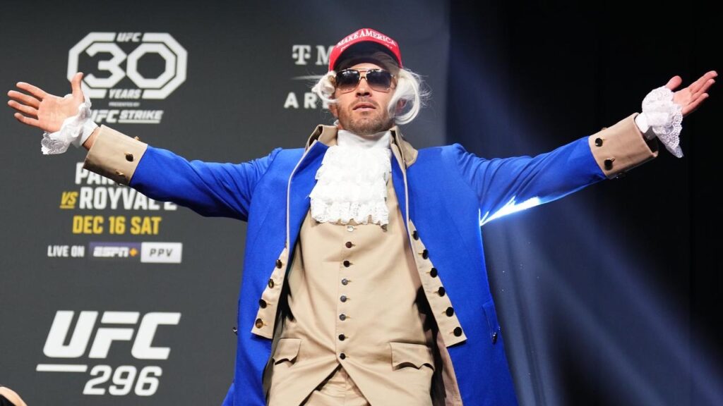 Colby Covington at the UFC 296 press conference
