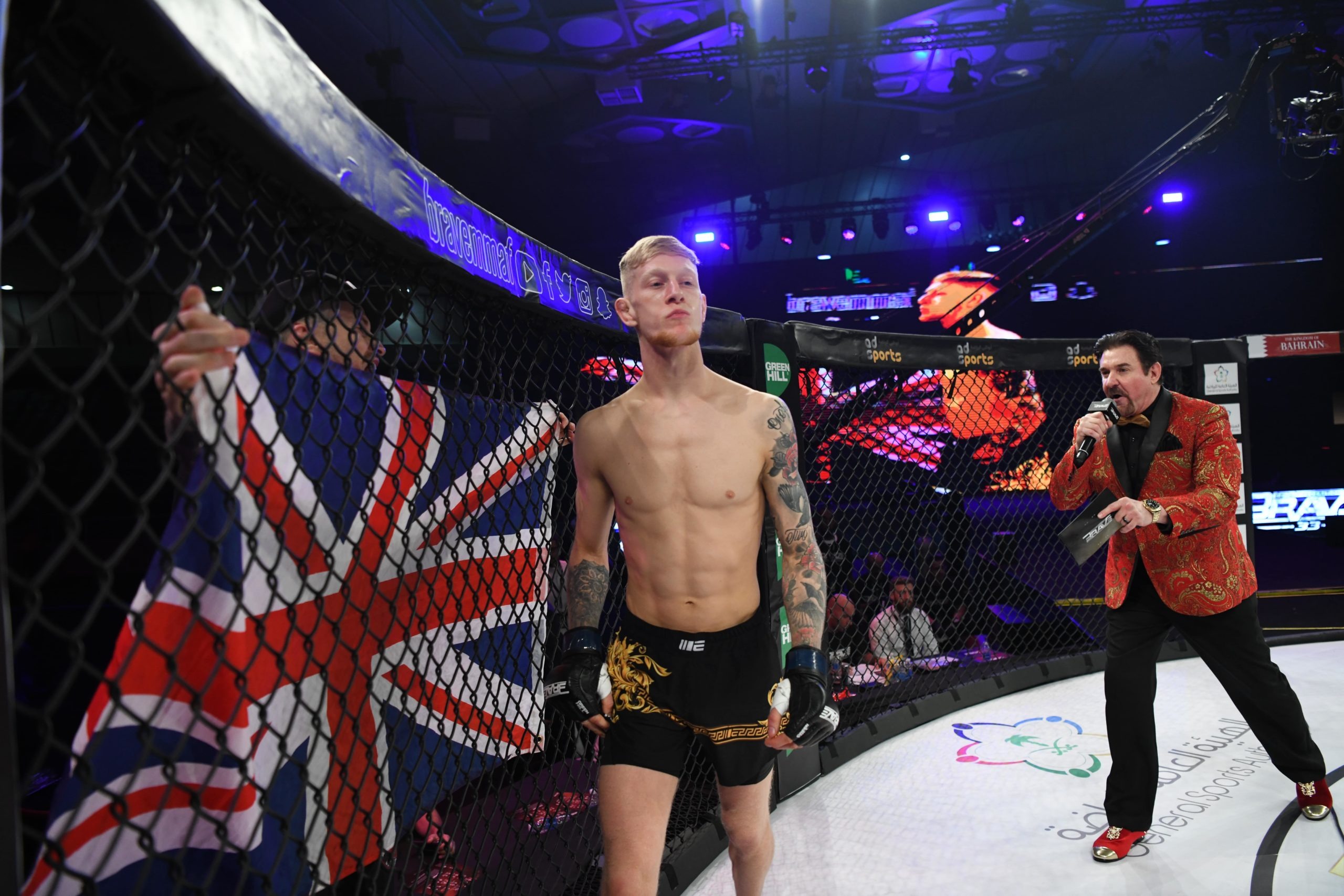 Sam Patterson competes in BRAVE FC