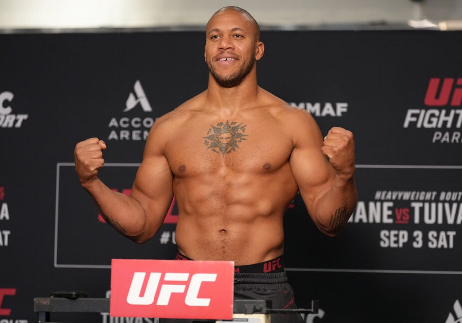 Ciryl Gane Defends Tom Aspinall After Eye Poke Ends UFC 321 Title Fight Ciryl Gane Photo by Jeff Bottari/Zuffa LLC