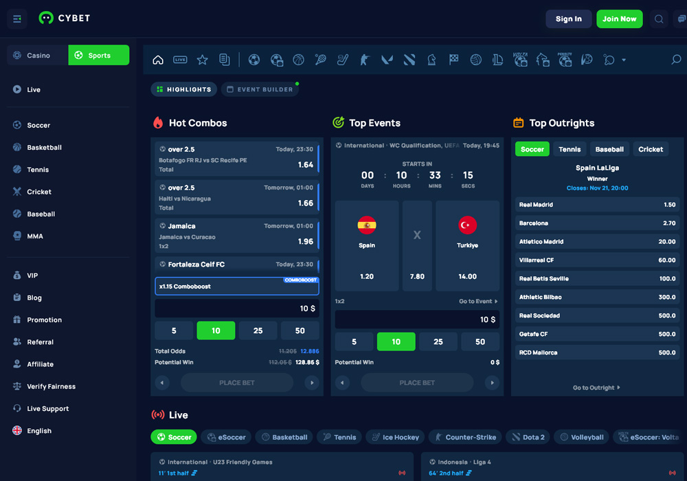 Betting Markets Available