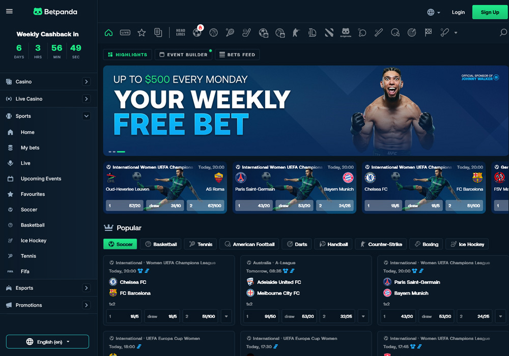 Betting Markets Available