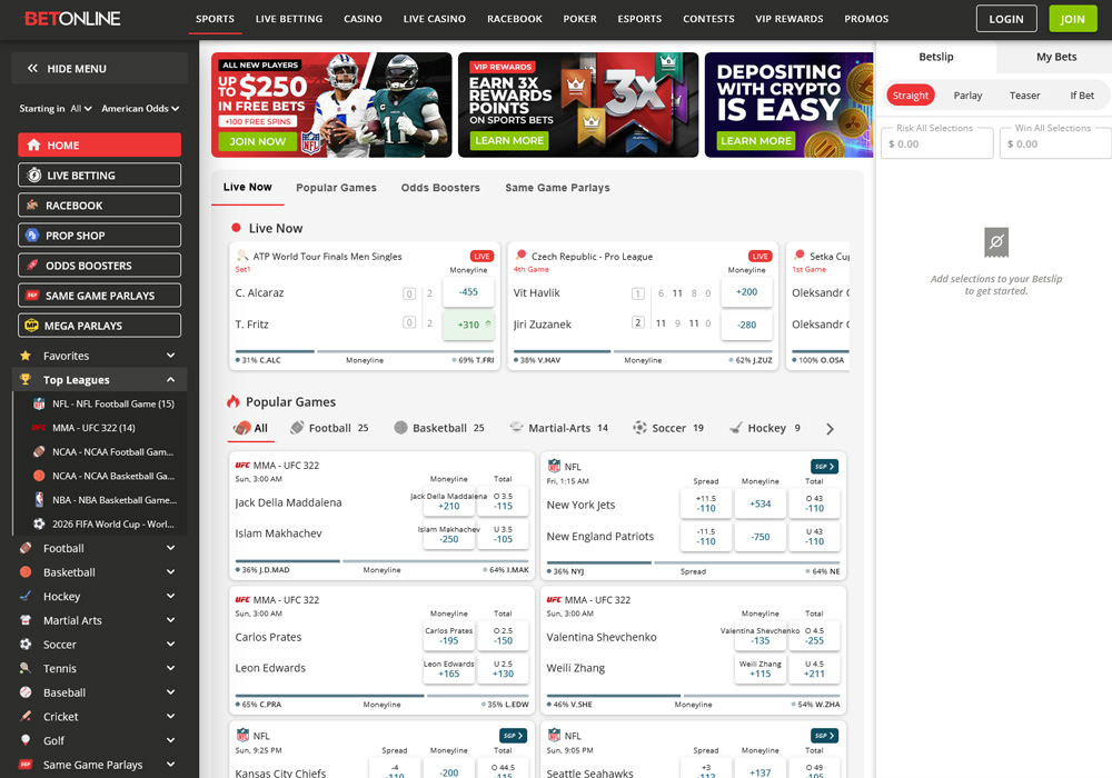 Betting Markets Available