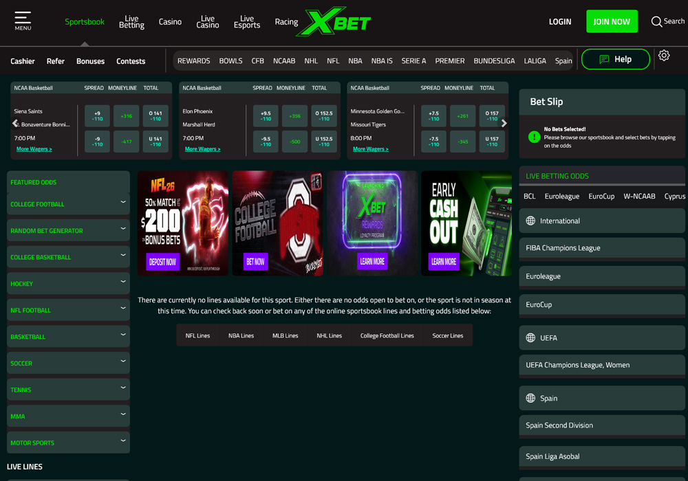 Betting Markets Available