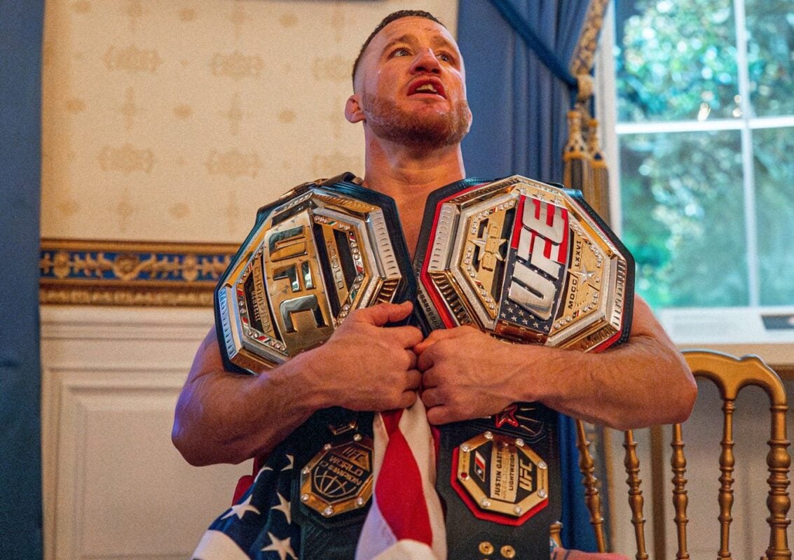 Gaethje Wins Lightweight Title After Topuria’s Corner Stops Fight