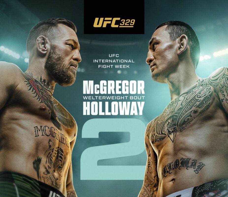 Conor McGregor vs Max Holloway 2 Set for UFC 329 in Las Vegas