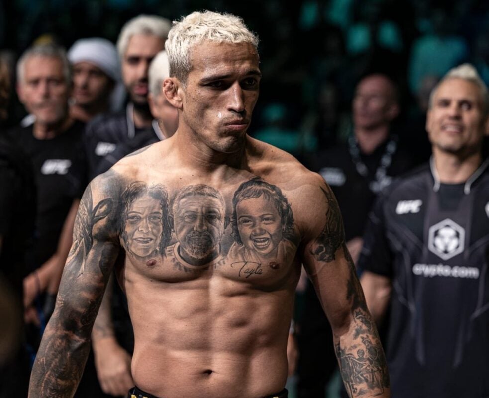 Charles Oliveira Goes Wild Watching Teammate’s Brutal First-Round Knockout